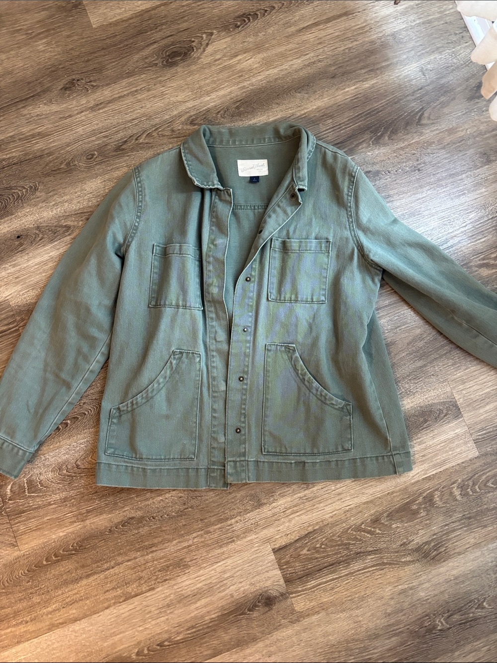 Universal Thread Olive Utility Jacket with Front Pockets